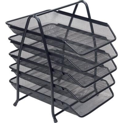 Kraf Perfore Evrak Rafı Metal 5 Katlı Siyah 420G