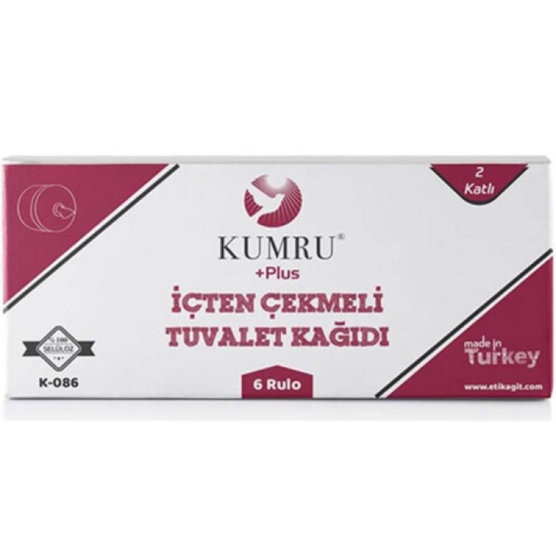 Kumru Plus İçten Çekmeli Tuvalet Kağıdı Standart 200 Mt 6 Lı