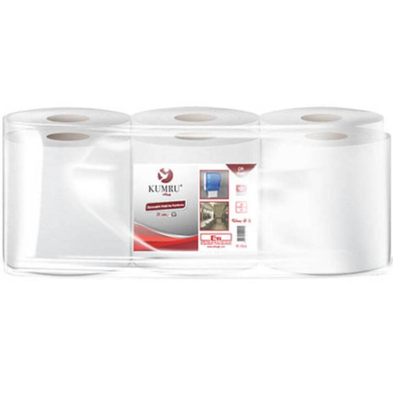 Kumru Plus Otomatik Makine Havlusu 21 Cm 100 Mt 6 Kg 6 Lı