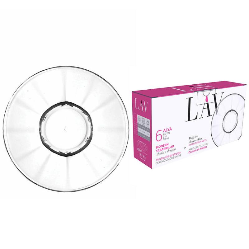 Lav Alya Çay Tabağı 6lı LV-ALY276F