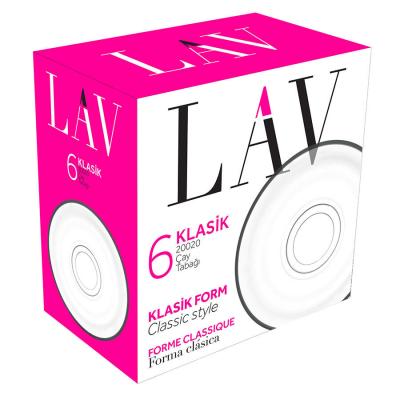 Lav Klasik Çay Tabağı 6lı 20020F