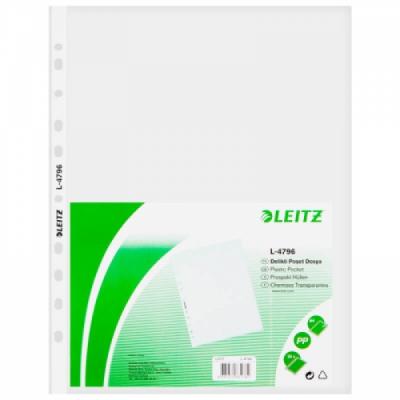 Leitz Poşet Dosya A4 11 Delikli 100 Lü L-4796