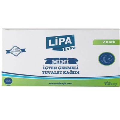 Lipa Extra Mini İçten Çekmeli Tuvalet Kağıdı 12 Li