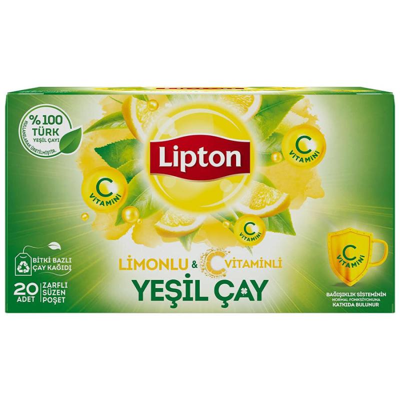 Lipton Limonlu Yeşil Çay 20'li
