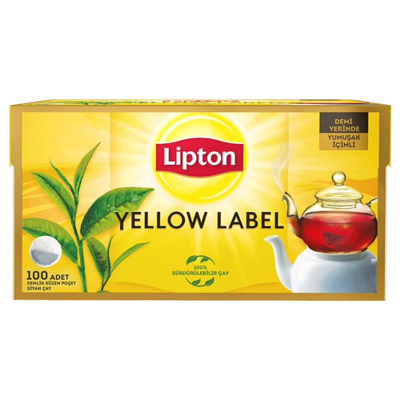 Lipton Yellow Label Demlik Poşet Çay 100'lü