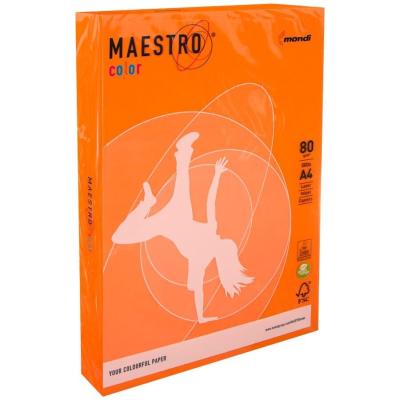 Maestro Color A4 Turuncu Fotokopi Kağıdı 80 gr 1 Paket (500 Sayfa)