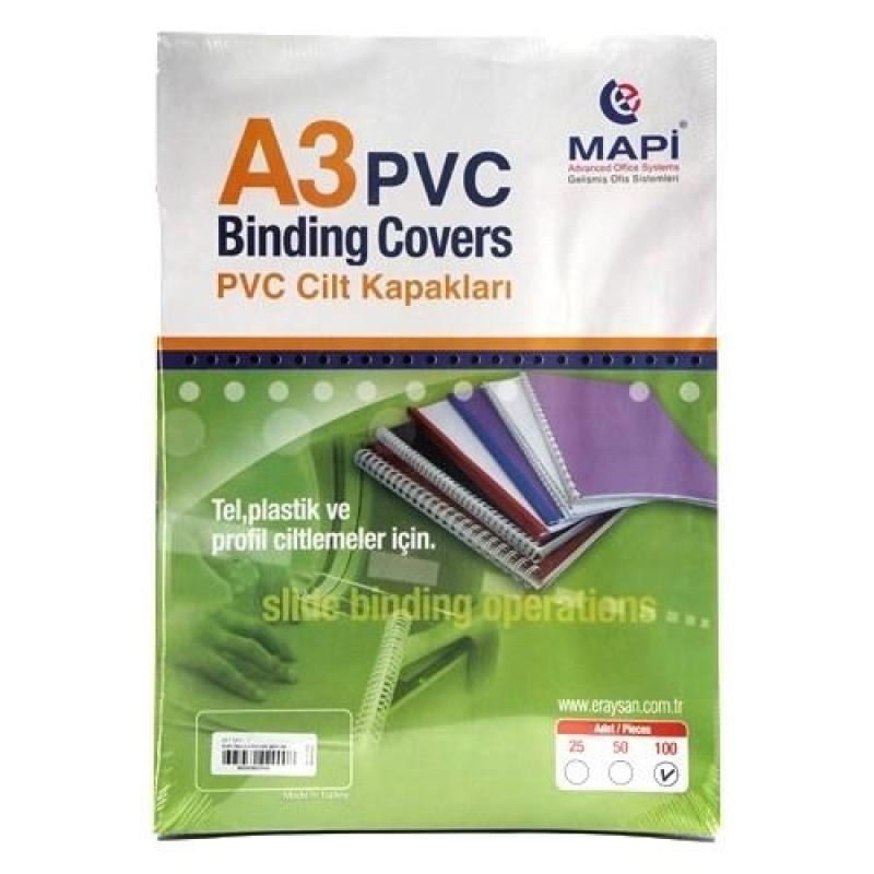 Mapi A3 Cilt Kapağı Şeffaf 160 Mic 100 Lü