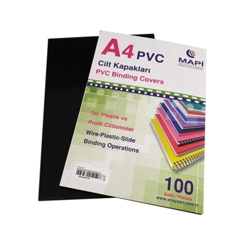 Mapi A4 Cilt Kapağı Siyah Beyaz 350 Mic 100 Lü