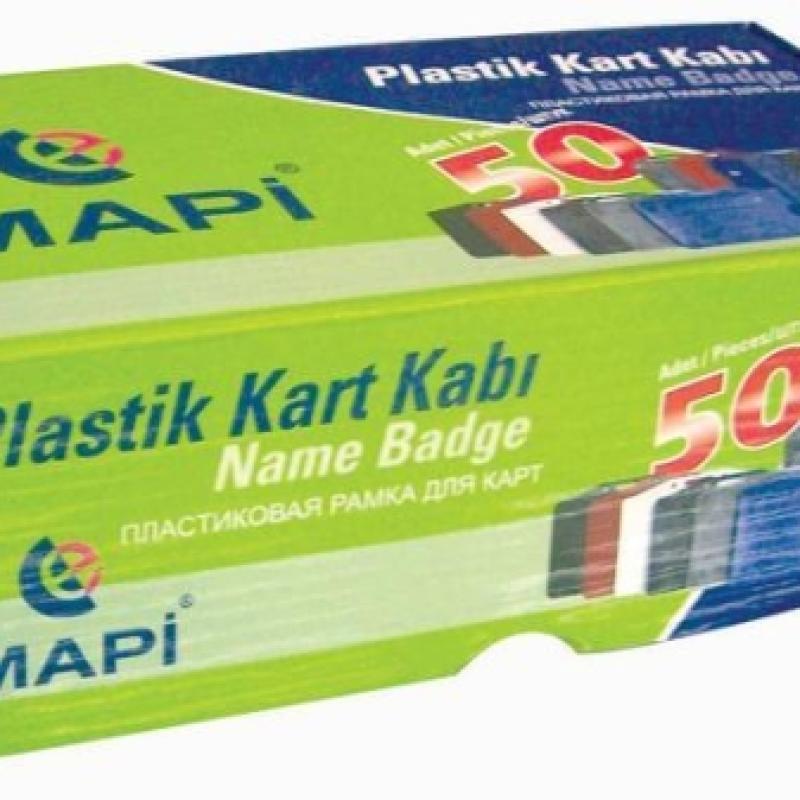 Mapi Kart Kabı Yatay Siyah 50 Adet