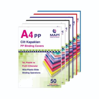 Mapibind 550 Mic PP A3 Cilt Kapağı Şeffaf Buzlu 50 Li