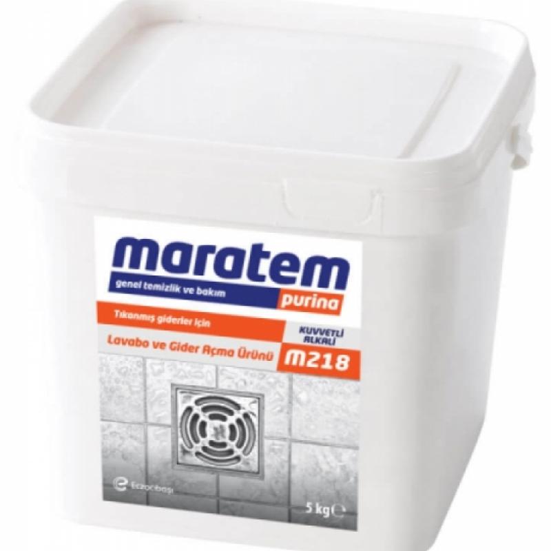 Maratem M218 Lavabo ve Gider Açıcı Toz 5 Kg