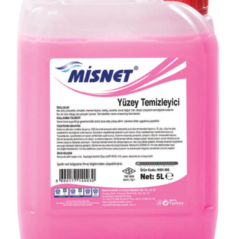 Misnet Genel Yüzey Temizleyici Parfümlü Pembe 5 Kg