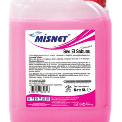 Misnet Sıvı El Sabunu Sedefli Pembe 5 Kg