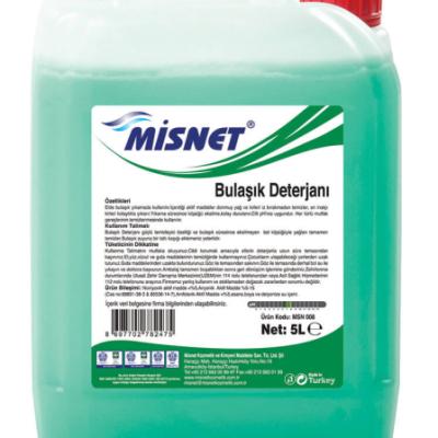 Misnet Sıvı Elde Bulaşık Deterjanı Yeşil 5 Kg