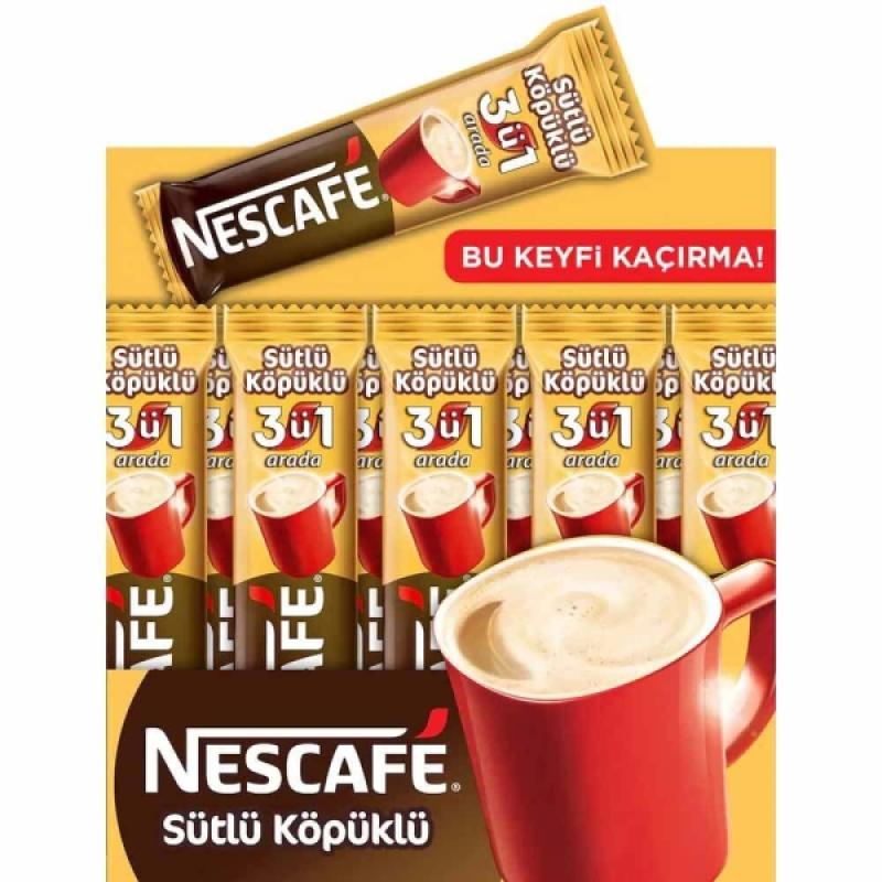 Nescafe 3'ü 1 Arada Sütlü Köpüklü 17.4 Gr 72 Li Paket