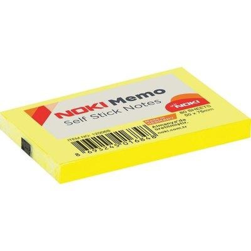 Noki Memo 50x75 Sarı Yapışkanlı Not Kağıdı 80 Yaprak