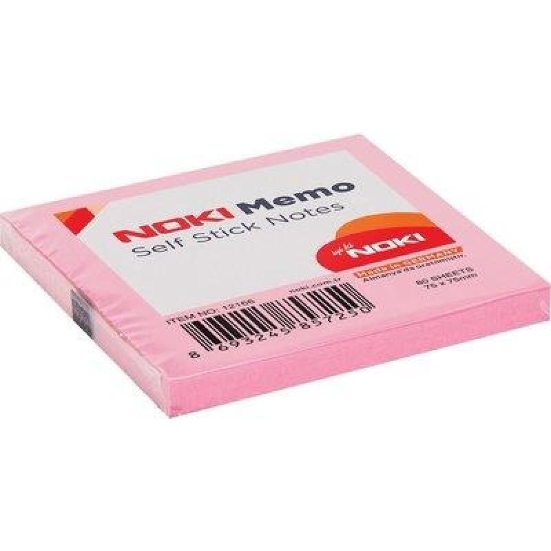 Noki Memo 75x75 Açık Pembe Yapışkanlı Not Kağıdı 80 Yaprak
