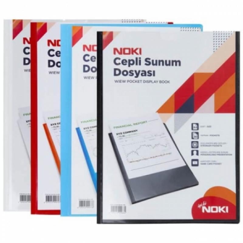 Noki Sunum Dosyası Cepli 60 Yaprak Mavi