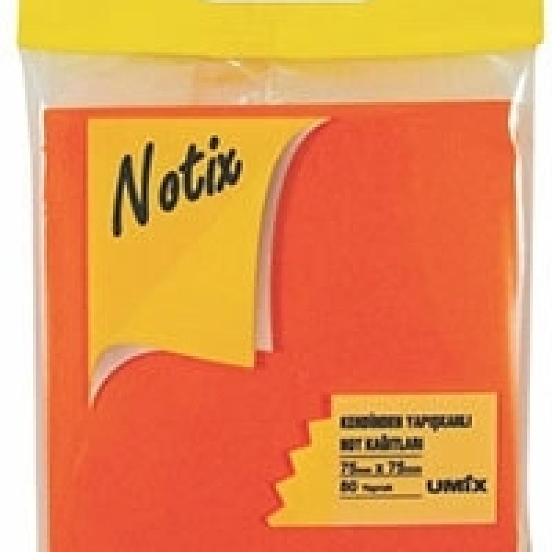 Notix Yapışkanlı Not Kağıdı Neon Turuncu 80 Yaprak 75x75 mm (N-NT-7575-FP)