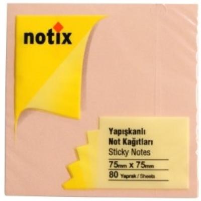 Notix Yapışkanlı Not Kağıdı Pastel Krem 80 Yaprak 75x75 mm (N-PK-7575)