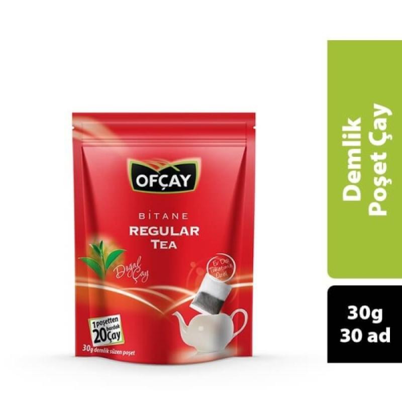Ofçay Bitane Regular Tea Ekonomik Demlik Süzen Poşet Siyah Çay 30 Gr 30 Adet