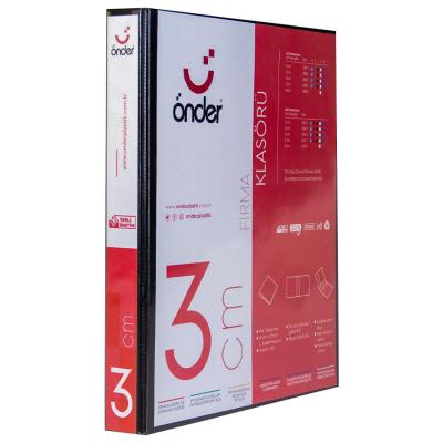 Önder 2003 A4 Firma Tanıtım Klasörü 3 cm 2 Halkalı Siyah