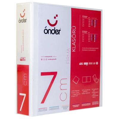 Önder 2017 A4  Sunum Klasörü 7 cm 4 Halkalı Beyaz