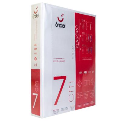 Önder 2024 A3 Firma Tanıtım Klasörü 7 cm 4 Halkalı Beyaz Dikey