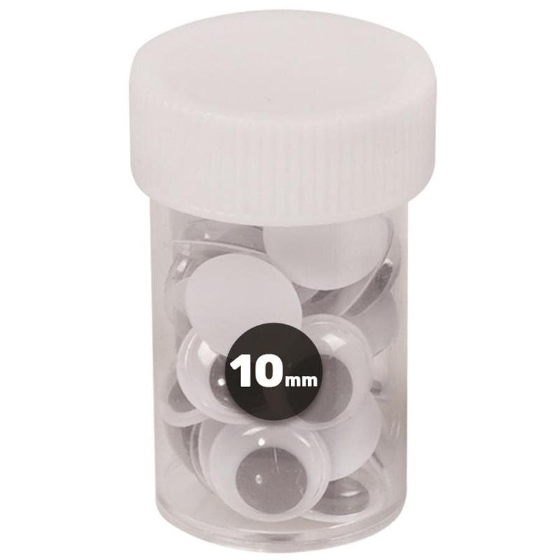 Oynar Göz 10 mm Siyah-Beyaz