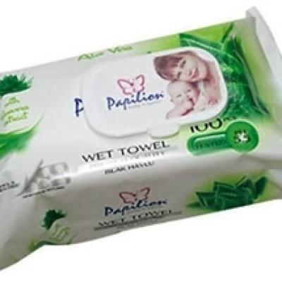 Papilion Islak Havlu Aloe Vera 100 Lü