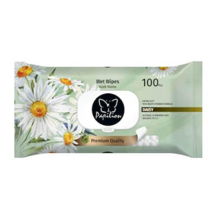 Papilion Islak Havlu Papatya 100 Lü