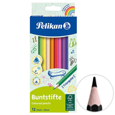 Pelikan Ücgen Gövde Kuru Boya Kalemi 12 Renk