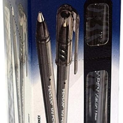 Pensan My-Pen Tükenmez Kalem Siyah 1 mm 25 Li 2210