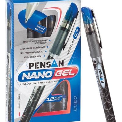 Pensan Roller Kalem Nano Jel 6020 Mavi 12 Li