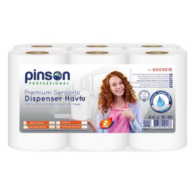 Pinson Premium Sensörlü Dispenser Havlu 21 Cm 6 Lı 150 Mt