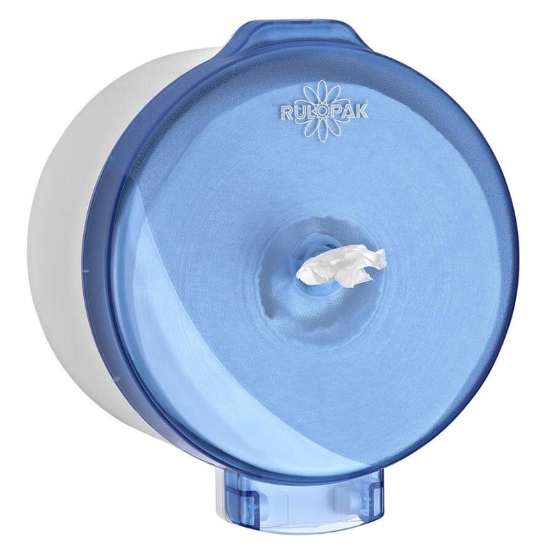 Rulopak R-3015 Modern Cimri İçten Çekmeli Tuvalet Kağıdı Dispenseri Transparan Mavi