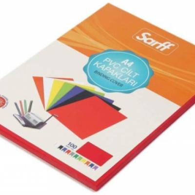 Sarff 160 Mic Pvc Opak Mavi A4 Cilt Kapağı 100 Adet
