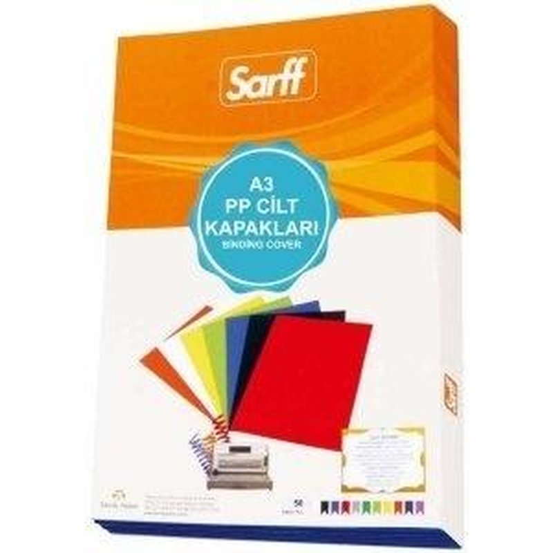 Sarff 450 Mic A3 Opak Mavi Cilt Kapağı 50 Li
