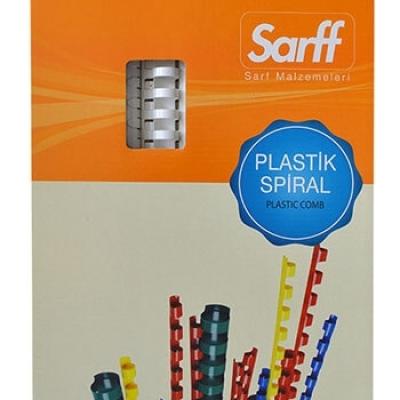 Sarff 6 mm Kırmızı Delux Plastik Spiral 100 Adet
