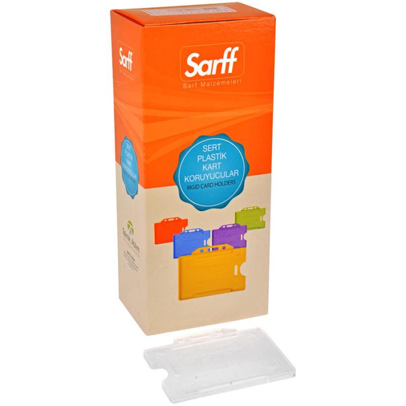 Sarff Kart Muhafaza Kabı Şeffaf 50’li Paket