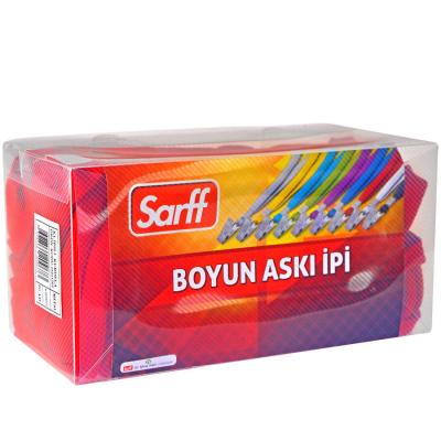 Sarff Klipsli Askı İpi Kırmızı 50'li Paket