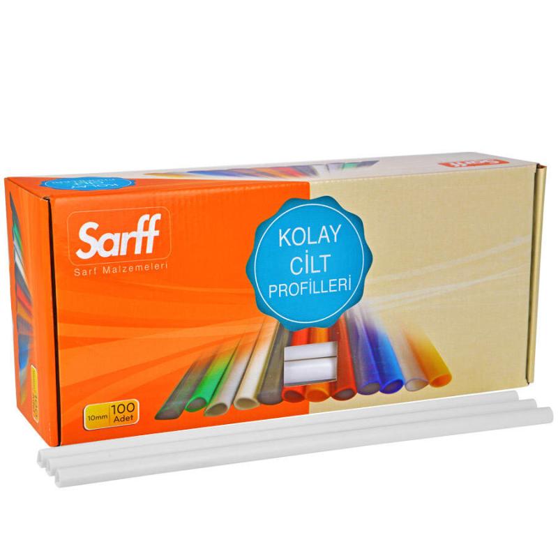 Sarff Oval Sırtlık 10 mm Beyaz 100'lü Kutu