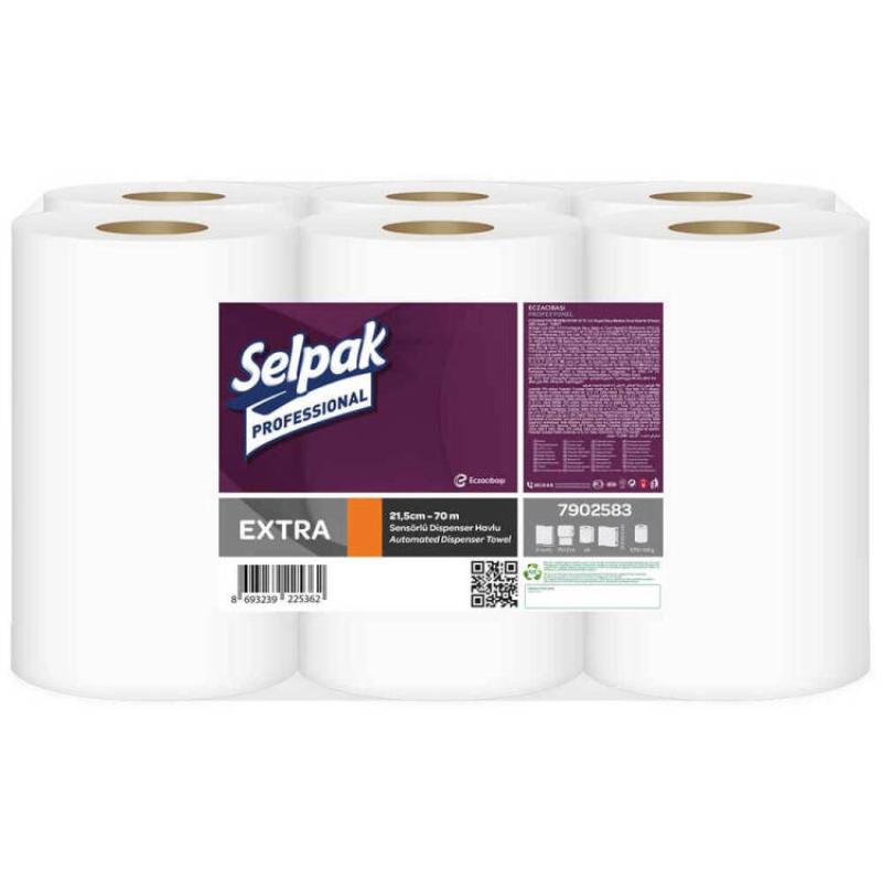 Selpak Professional Extra Sensörlü Havlu 6 Lı 21.5 Cm x 70 Mt