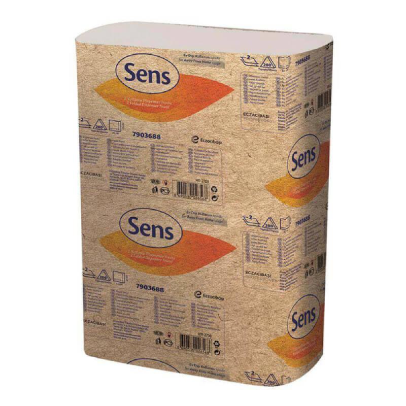 Sens Z Katlama Dispenser Havlu 200 Lü 12 Paket