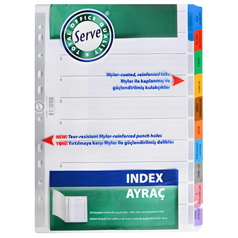 Serve SV-5524K Ayraç A4 Renkli