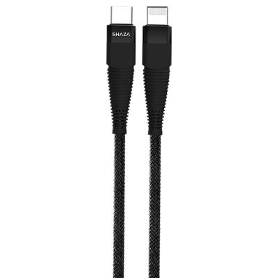 Shaza Lightning To TYPE-C Örgülü Data ve Şarj Kablosu 3 Metre