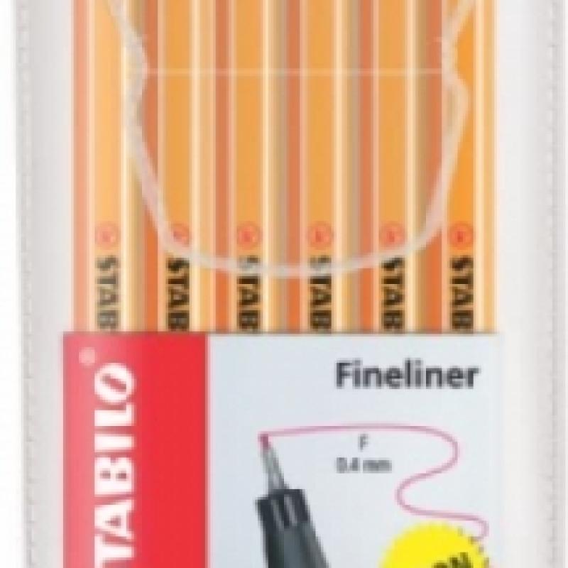 Stabilo Gliss Keçeli Kalem Takım Point 88 6 Lı Neon Askılı Paket 88/6-1