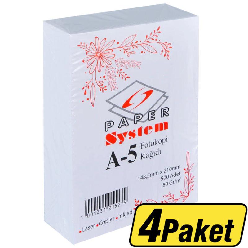 System A5 80 Gram Fotokopi Kağıdı 4 Paket (2000'li)
