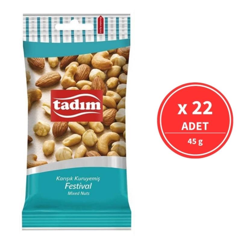 Tadım Karışık Kuruyemiş Festival 45 Gr 22 Adet
