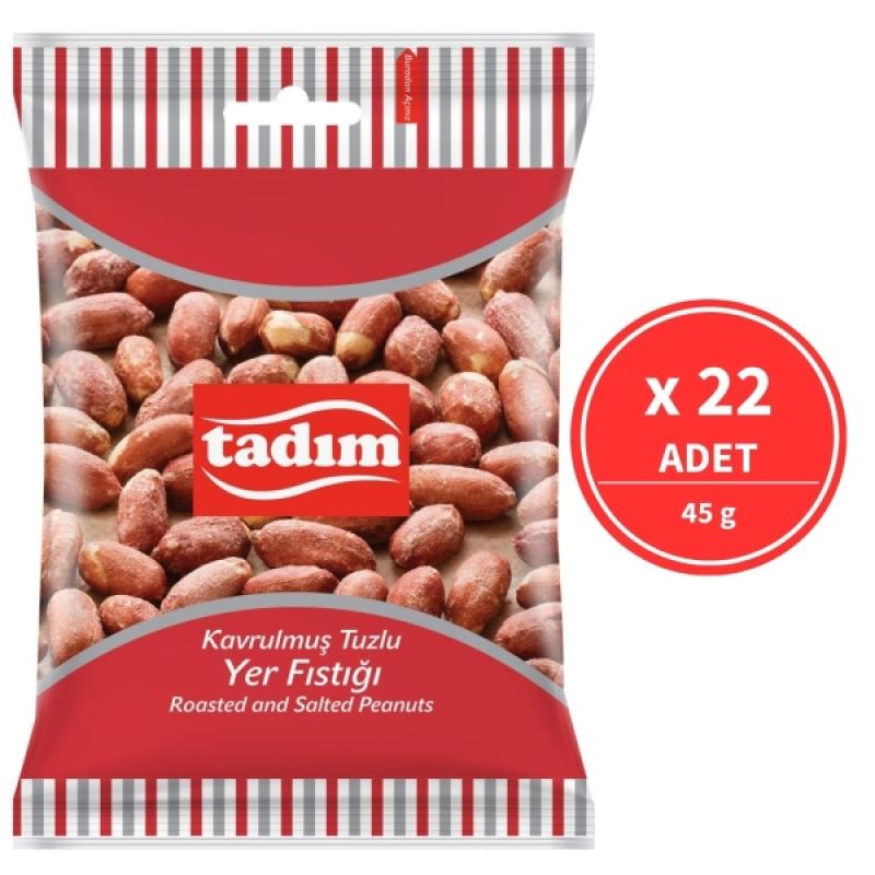 Tadım Kavrulmuş Tuzlu Yer Fıstığı 45 Gr 22 Adet